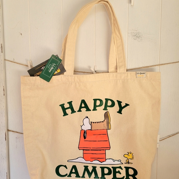 LL BEAN  HAPPY CAMPER TOTE BAG - Picture 7 of 8